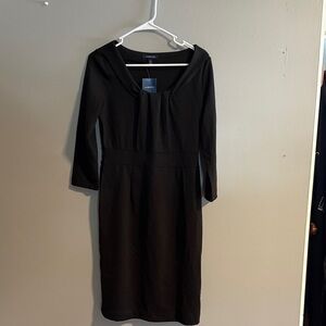 Lands' End Classic Black Long Sleeve Dress. Size small